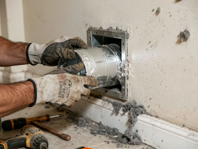 Professional dryer vent repair and installation by Marina del Rey Dryer Vent Cleaning in Marina del Rey