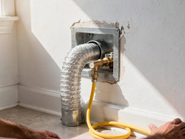 Marina del Rey Dryer Vent Cleaning certified technician performing specialized gas dryer vent cleaning in Marina del Rey